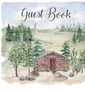 Cabin house guest book (hardback), comments book, guest book to sign, vacation home, holiday home, visitors comment book by Lulu and Bell - Hardback
